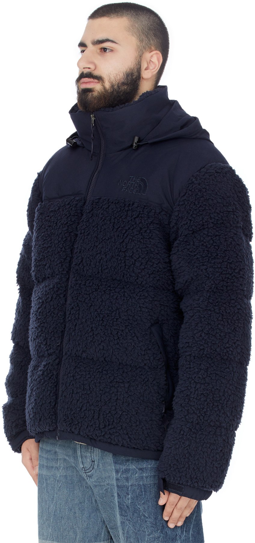 The North Face: Bleu Manteau Sherpa Nuptse Bleu - 2