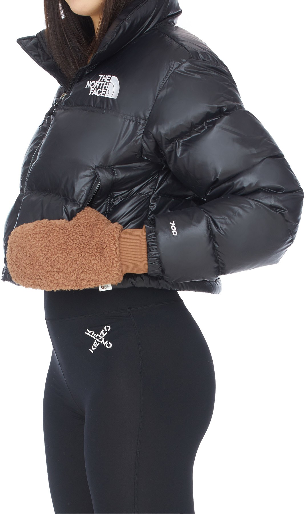 The North Face: Brown Ridge Fleece Mitts - 2