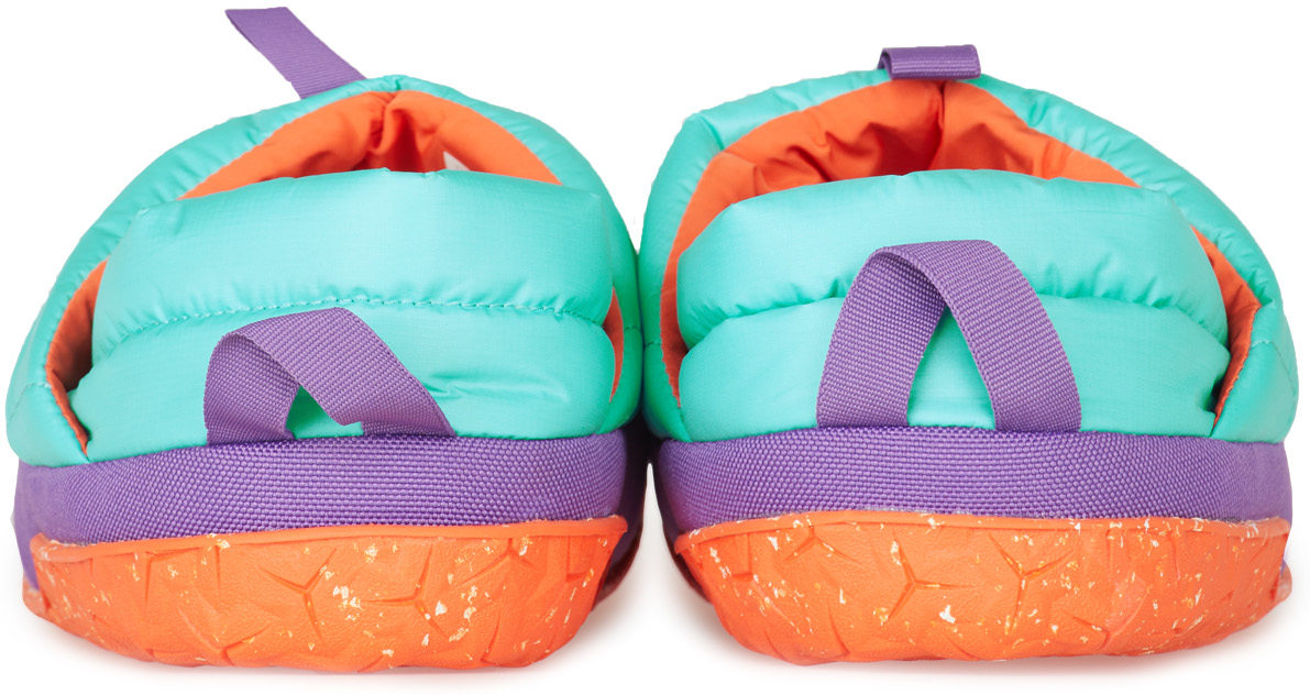 The North Face: Blue Nuptse Mules - 5