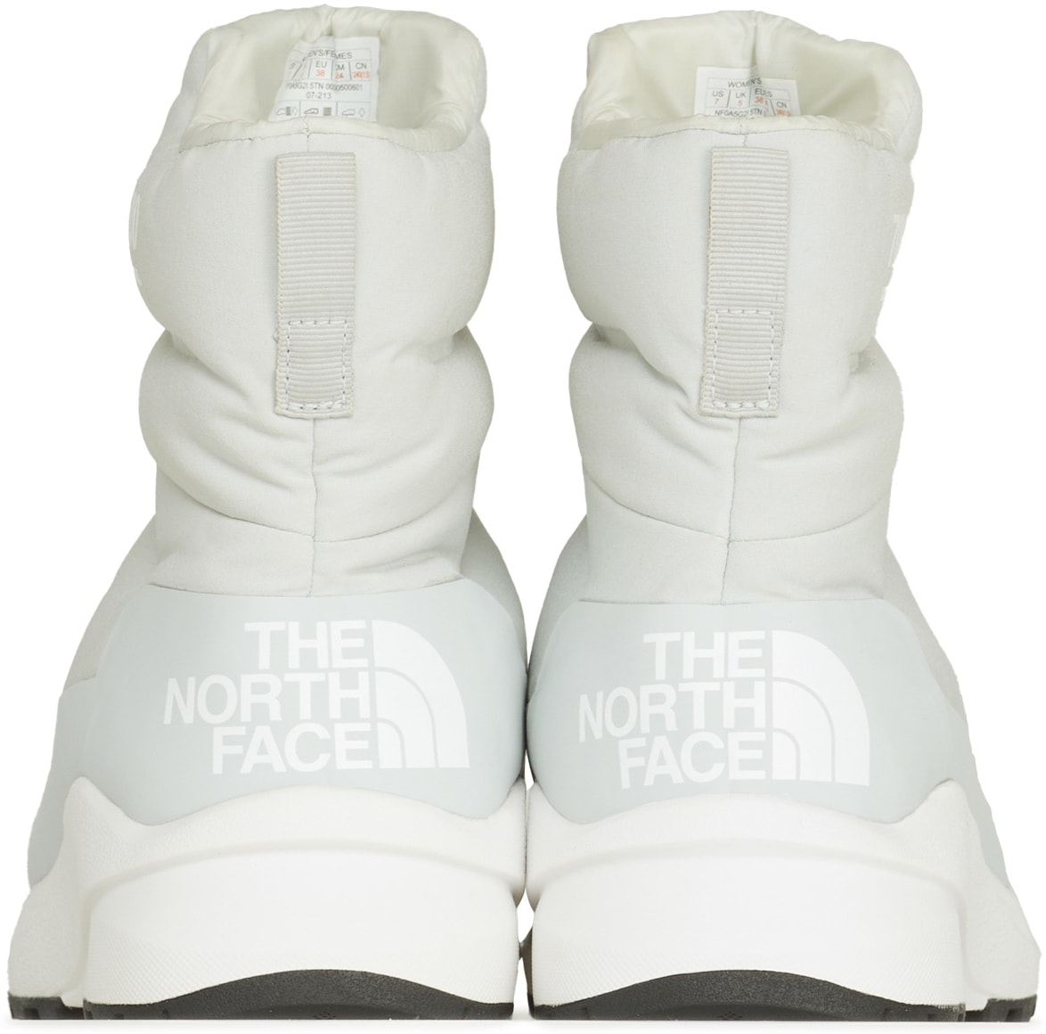 The North Face: Grey Nuptse II Bootie - 5