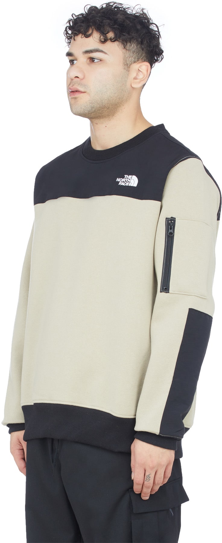 The North Face: Grey Highrail Crewneck Pullover Sweater - 2