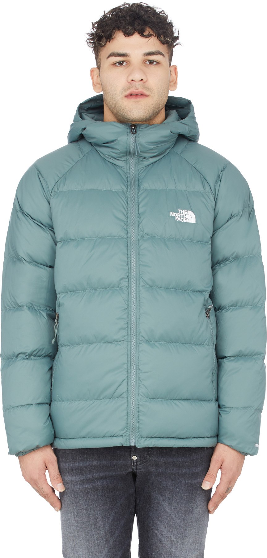 The North Face: Green Hydrenalite Down Hoodie - 1