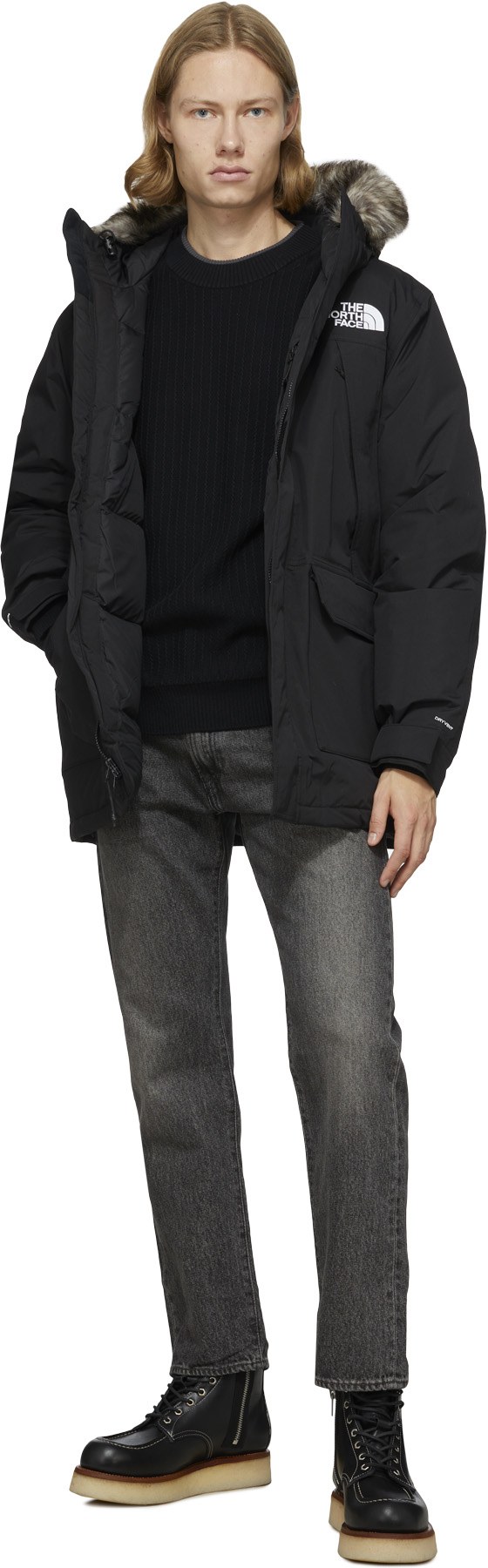 The North Face: Black McMurdo Parka - 4