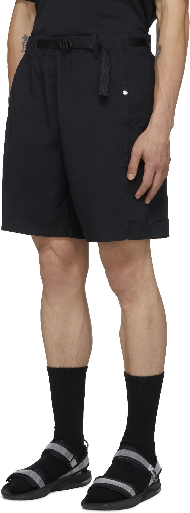 The North Face: Black Ripstop Cargo Easy Shorts - 2