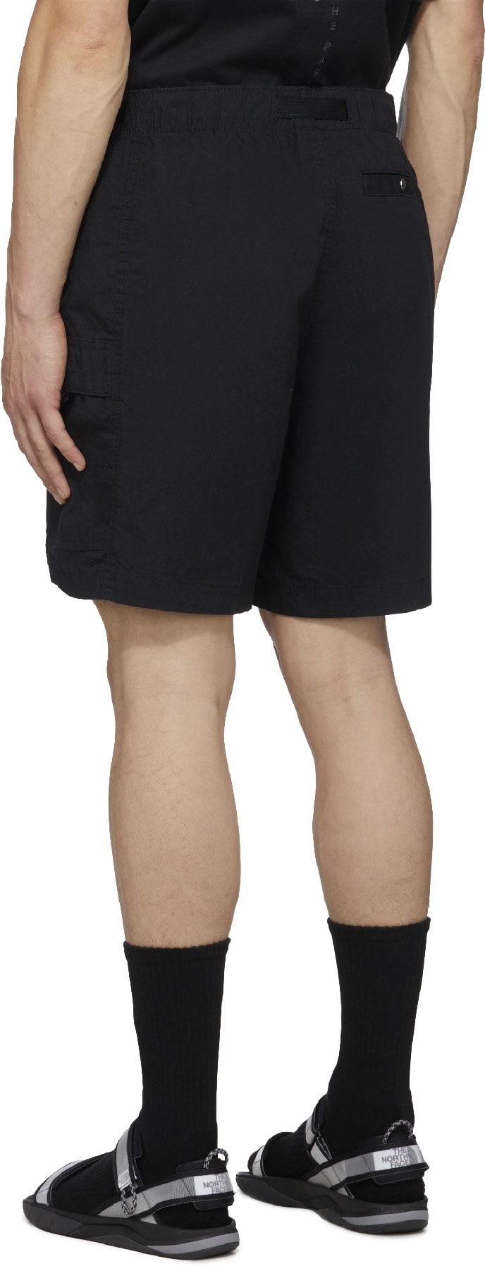 The North Face: Black Ripstop Cargo Easy Shorts - 3