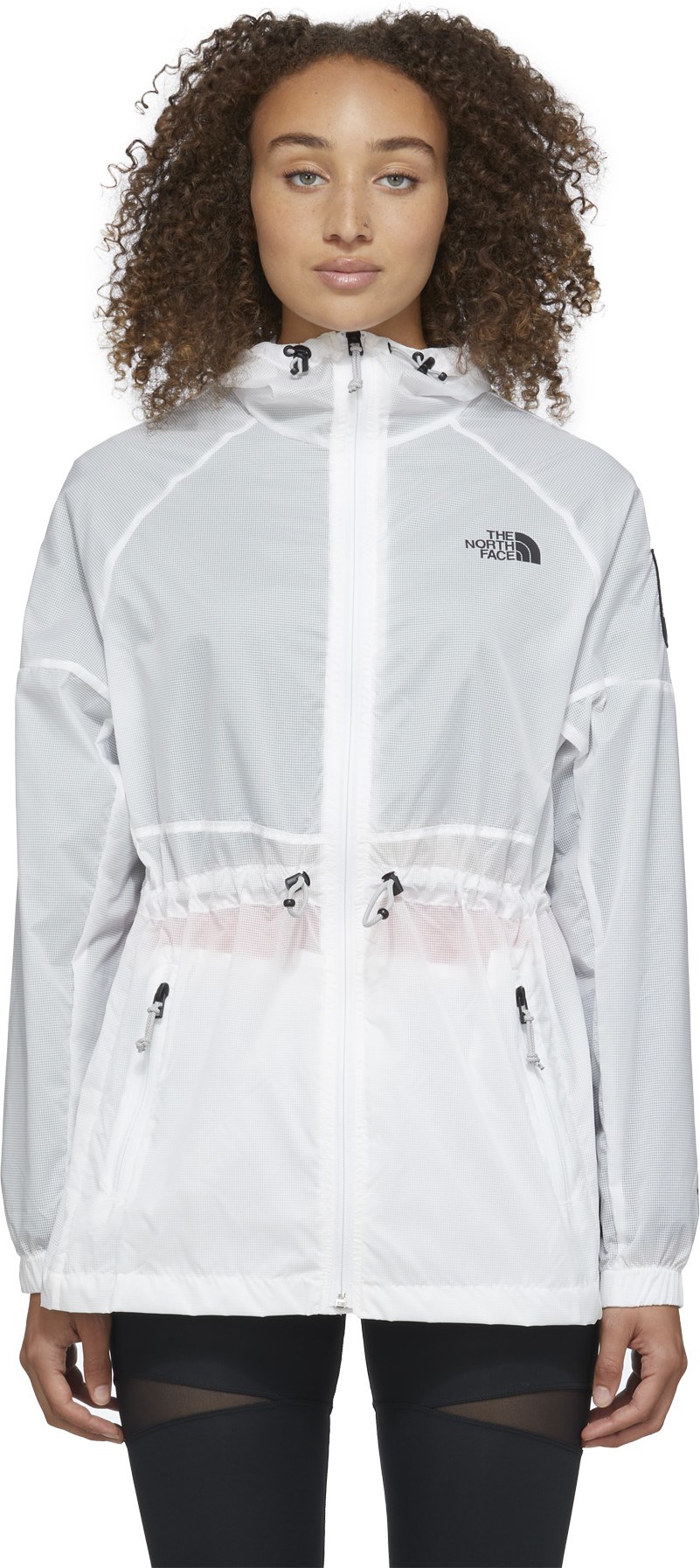 The North Face: White Phlego Wind Jacket - 1