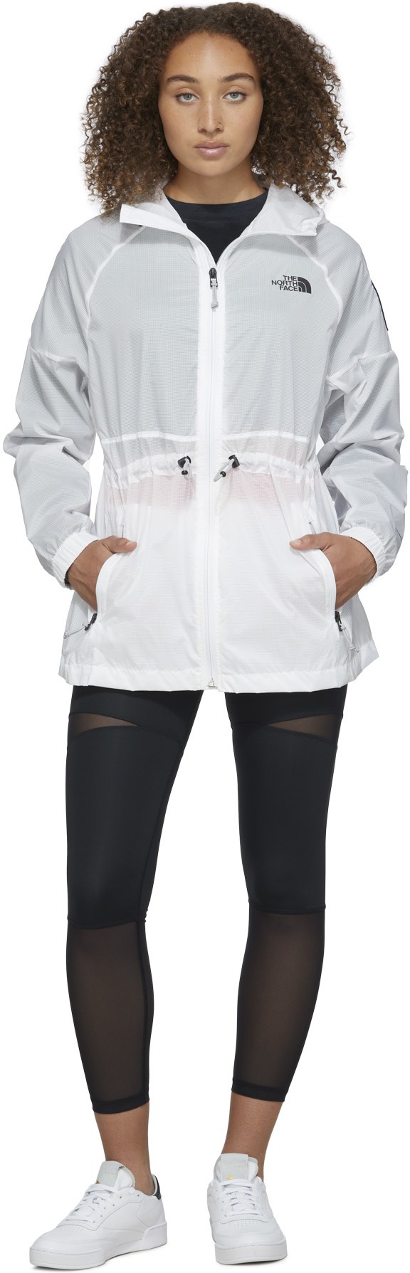 The North Face: White Phlego Wind Jacket - 4