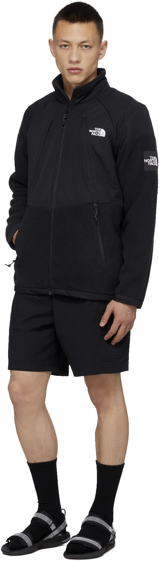 The North Face: Black Phlego Denali Fleece Jacket - 4