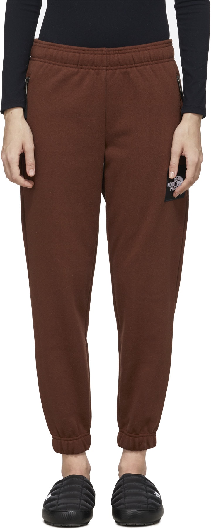 The North Face: Brown Heavyweight Box Fleece Sweatpants - 1