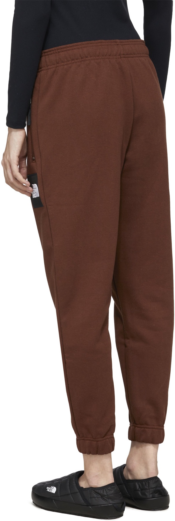 The North Face: Brown Heavyweight Box Fleece Sweatpants - 3