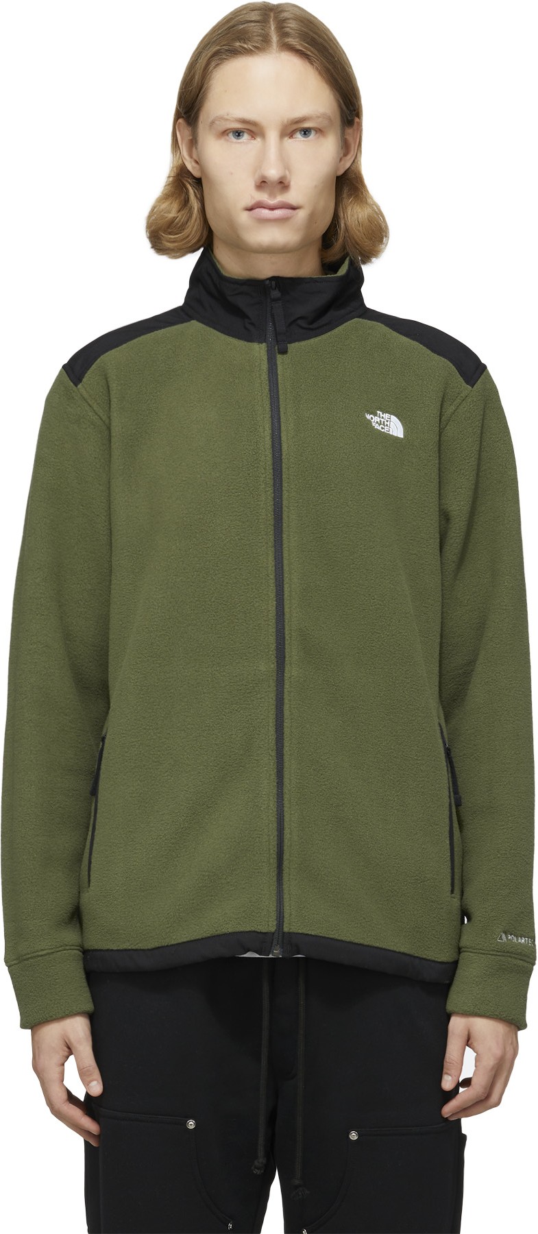 The North Face: Green Alpine Polartec® 200 Full Zip Jacket - 1