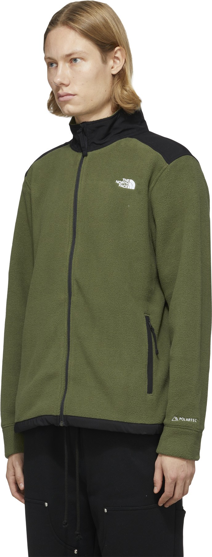 The North Face: Green Alpine Polartec® 200 Full Zip Jacket - 2