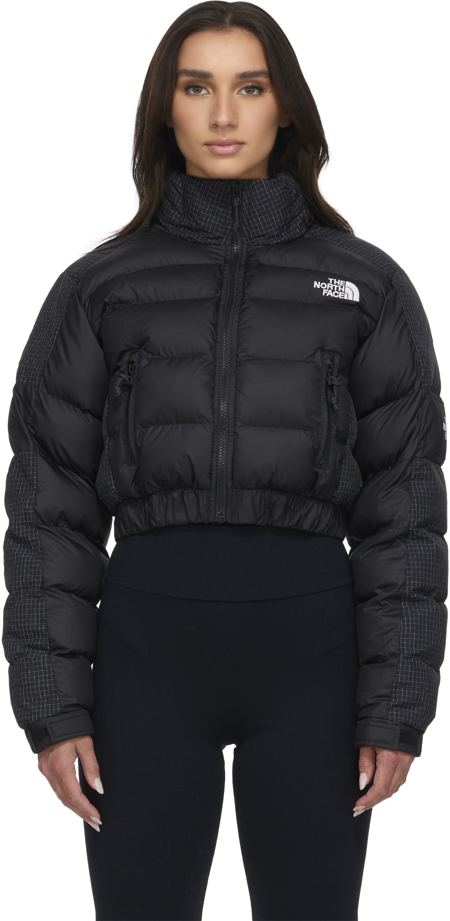 The North Face: Black Rusta Puffer Jacket - 1