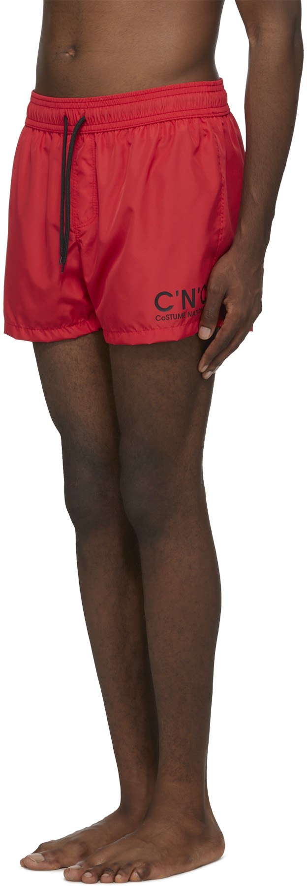C'N'C CoSTUME NATIONAL: Red Logo Swim Shorts - 2