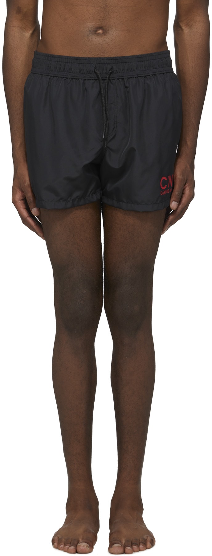 C'N'C CoSTUME NATIONAL: Black Logo Swim Shorts - 1