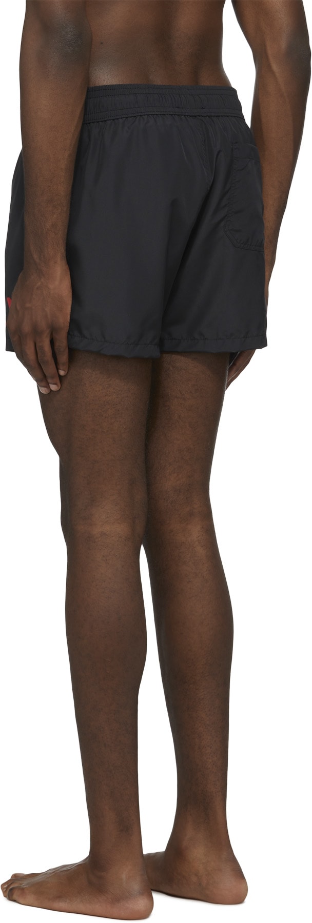 C'N'C CoSTUME NATIONAL: Black Logo Swim Shorts - 3