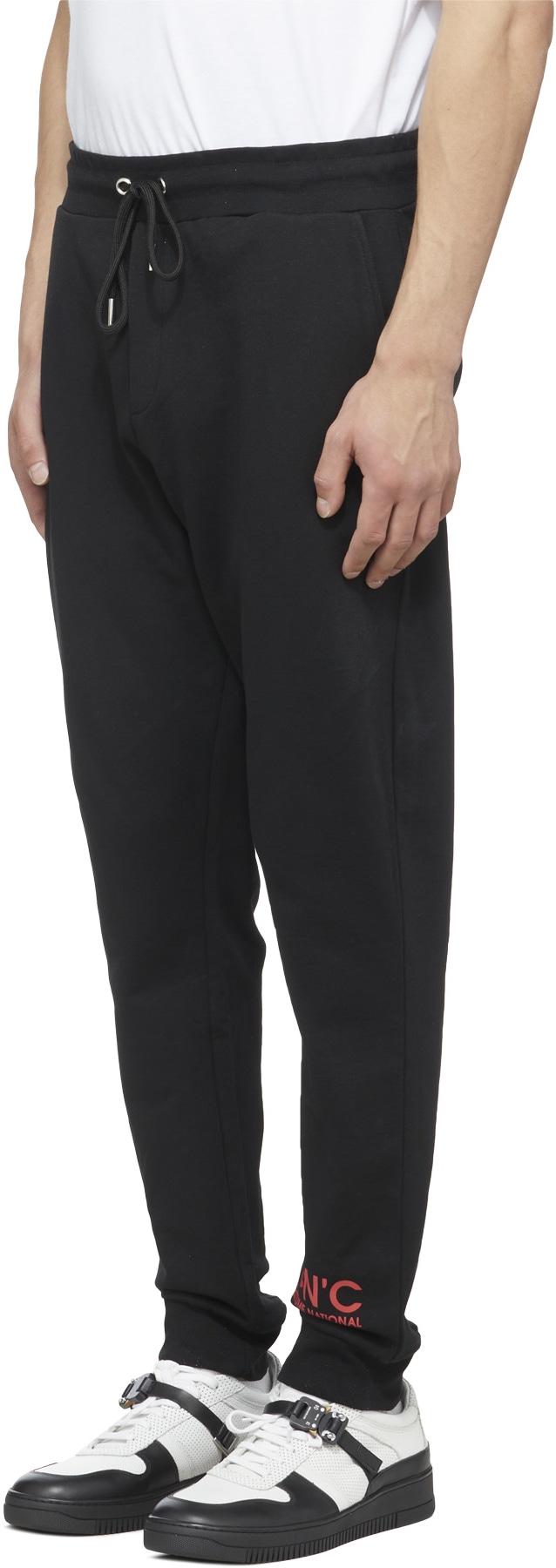 C'N'C CoSTUME NATIONAL: Black Logo Sweatpants - 2