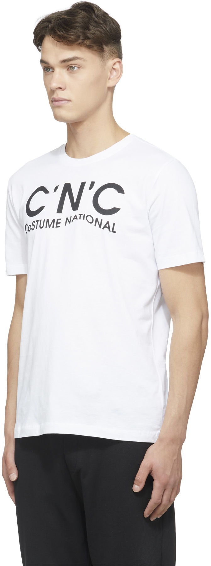 C'N'C CoSTUME NATIONAL: White Logo T-Shirt - 2