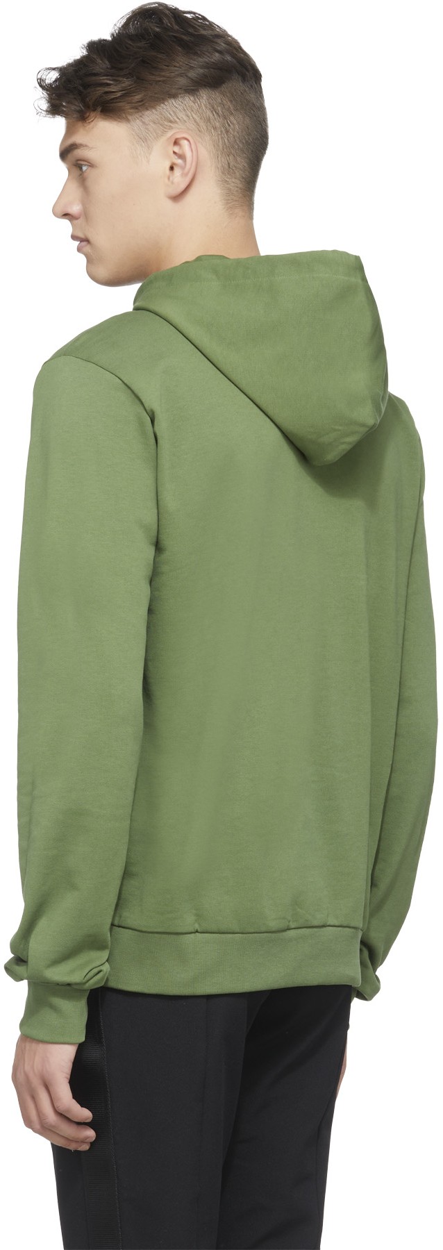 C'N'C CoSTUME NATIONAL: Green Logo Graphic Hoodie - 3