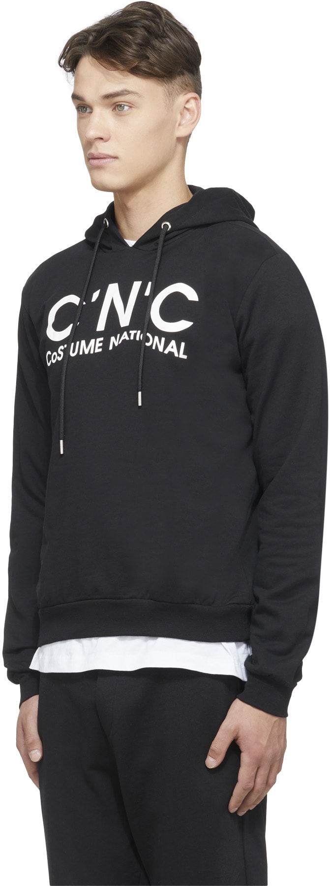 C'N'C CoSTUME NATIONAL: Black Logo Hoodie - 2