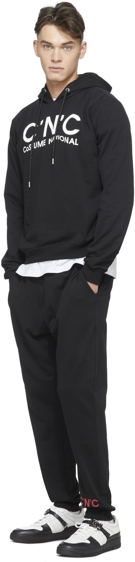 C'N'C CoSTUME NATIONAL: Black Logo Hoodie - 4