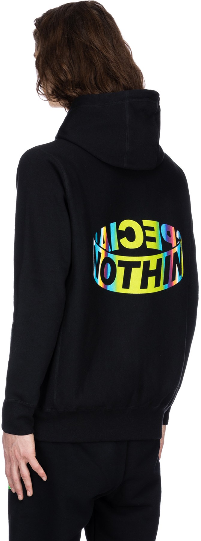 Nothin' Special: Black Holo Loop Hoodie - 3