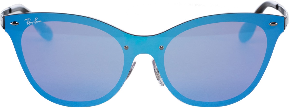 Ray-Ban: Black Blaze Cat Eye Sunglasses - 1