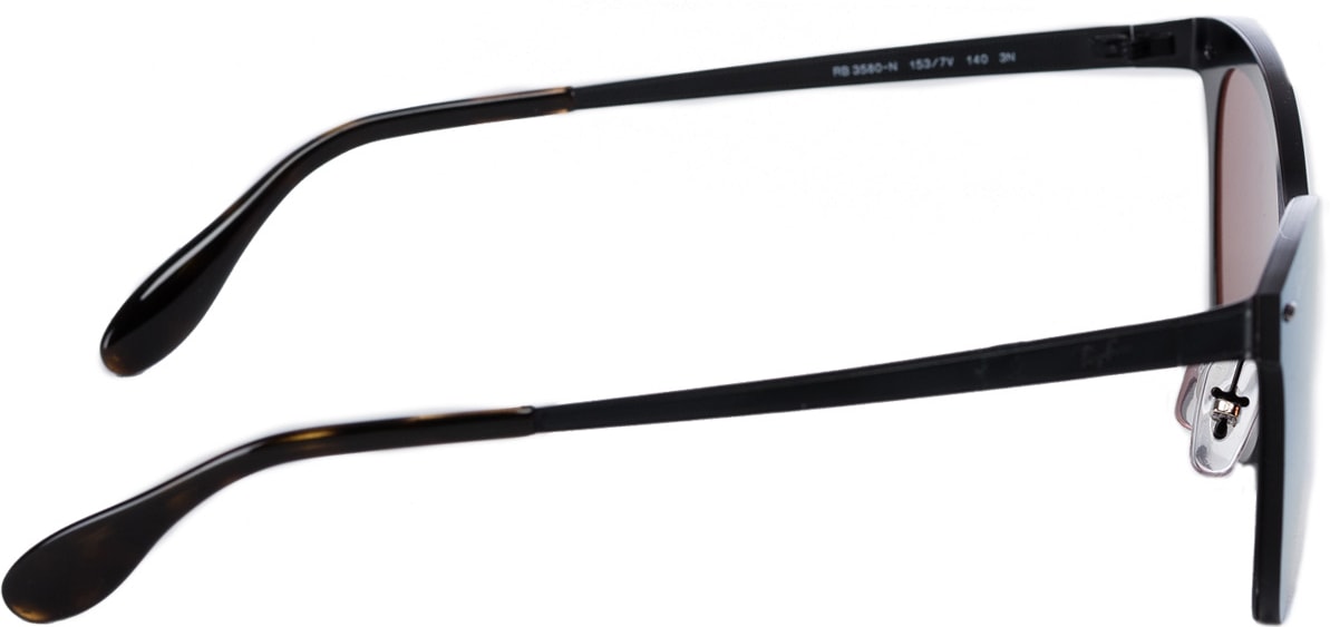 Ray-Ban: Black Blaze Cat Eye Sunglasses - 2