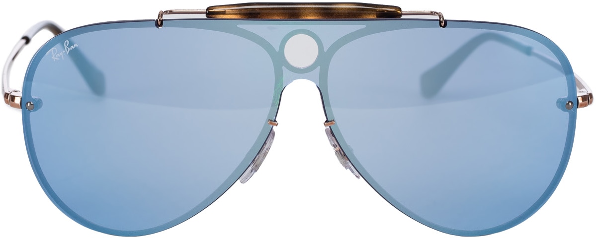 Ray-Ban: Brown Blaze Shooter Sunglasses - 1