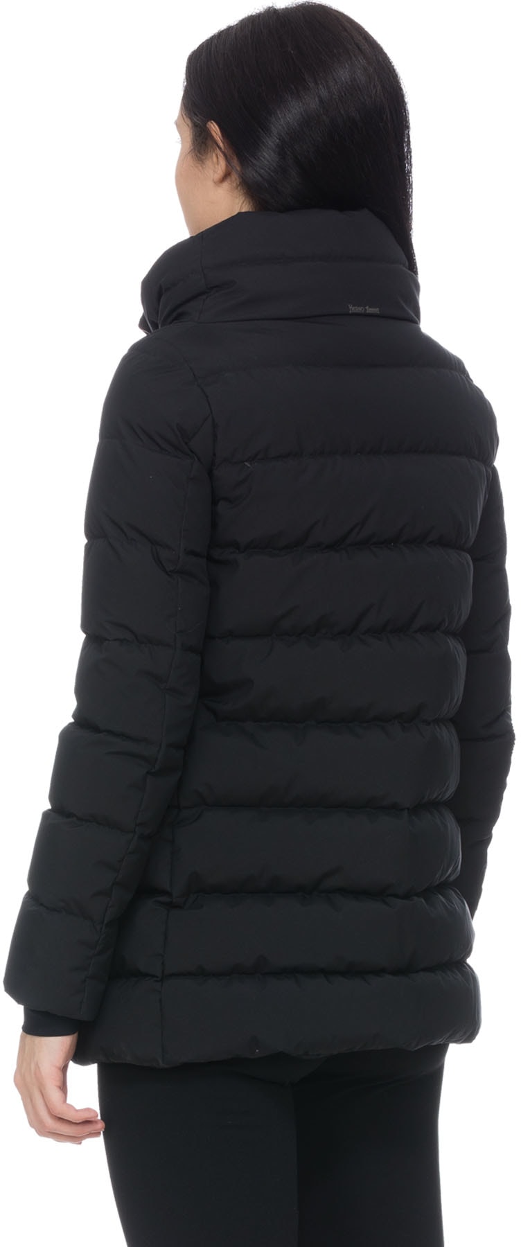 Herno: Black A Line Hilo Jacket - 3