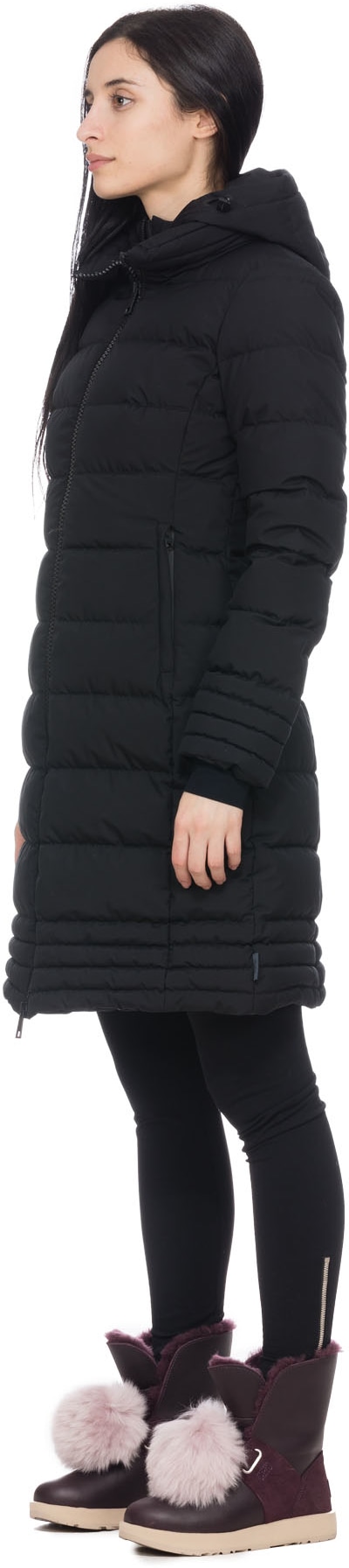 Herno: Noir Parka Longue avec Capuche Amovible Noir - 2