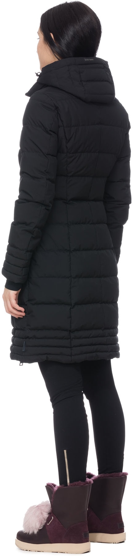 Herno: Noir Parka Longue avec Capuche Amovible Noir - 3