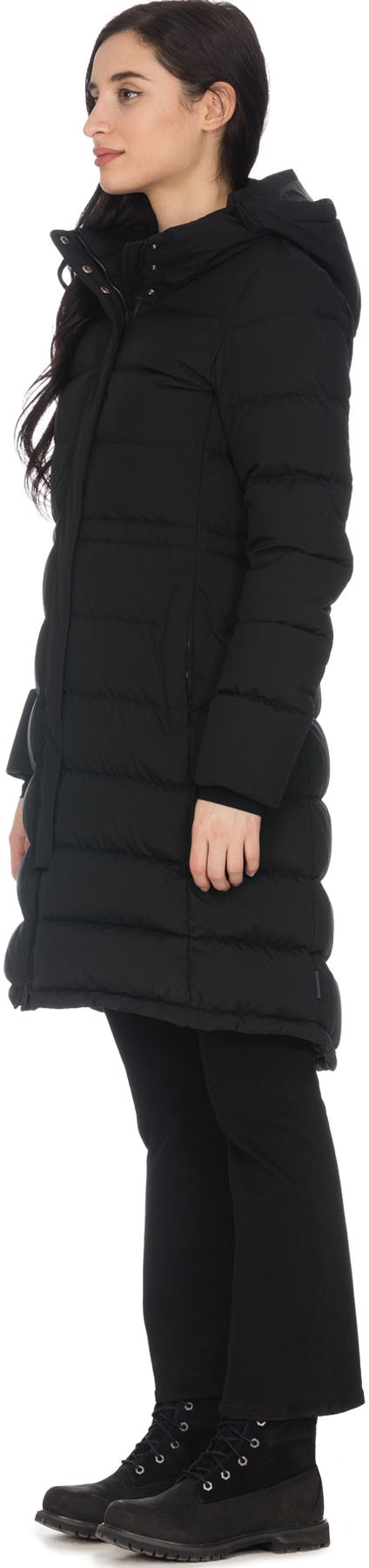 Herno: Black Extra Long Parka with Removable Hood - 2