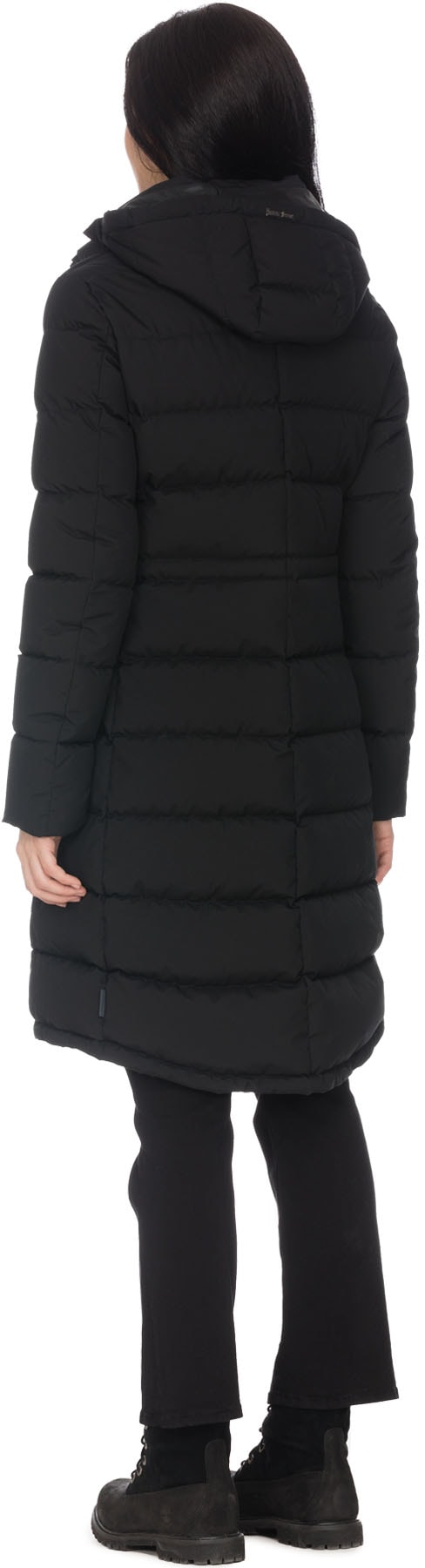 Herno: Black Extra Long Parka with Removable Hood - 3