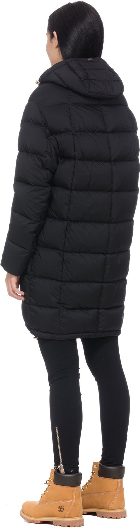 Herno: Black Matte Nylon Circular Parka - 3