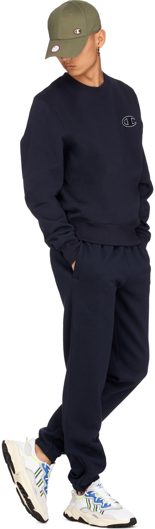 Champion: Blue Super Fleece 2.0 Sweatpants - 4