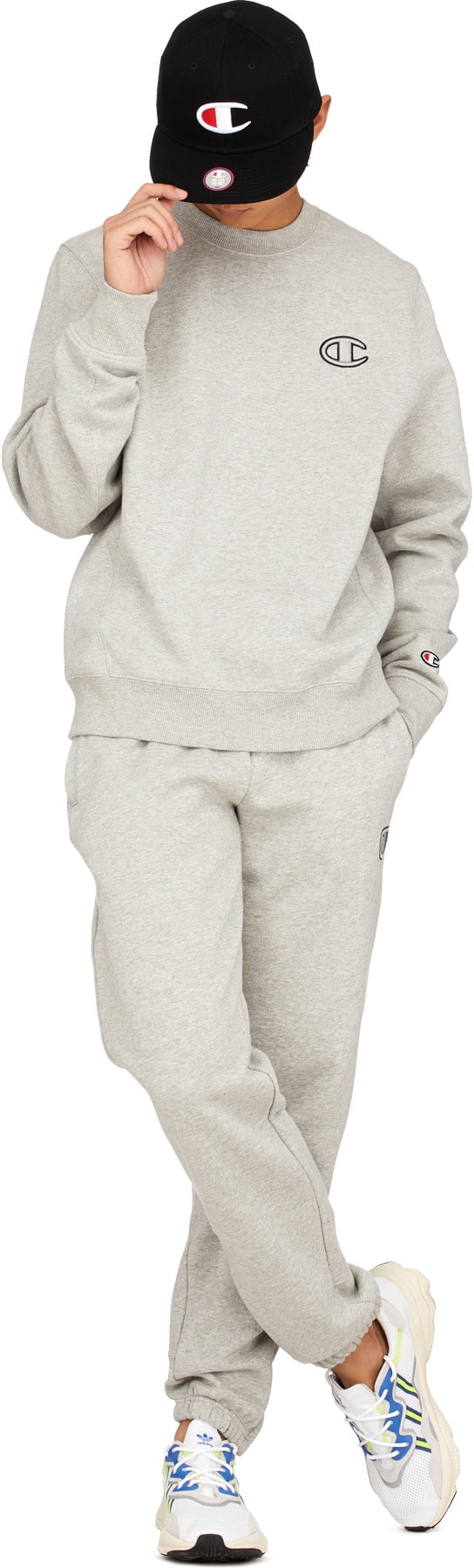 Champion: Grey Super Fleece 2.0 Sweatpants - 4