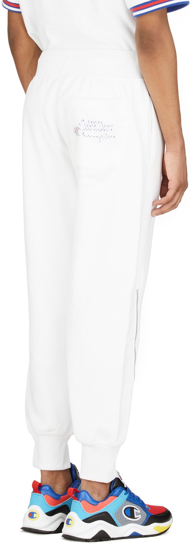 Champion: White Reverse Weave Shift Jogger Pants | influenceu United ...