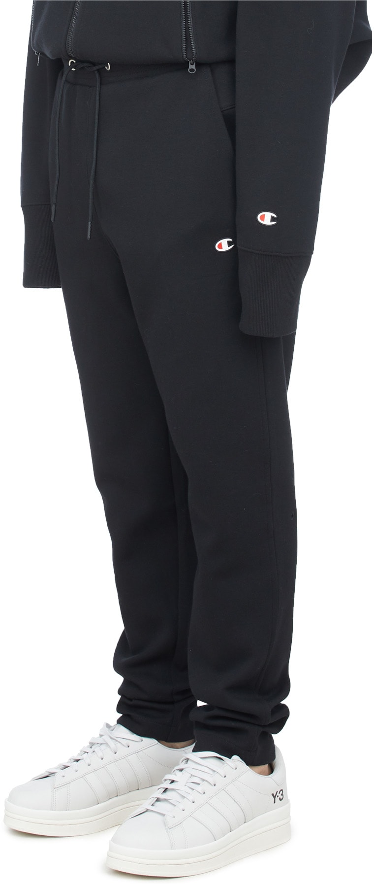 Champion: Black Tech Weave Pants - 2