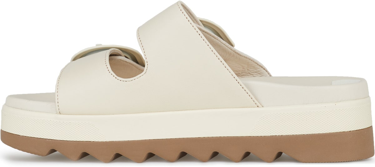 Cougar: White Pepa Suede Sandal - 2