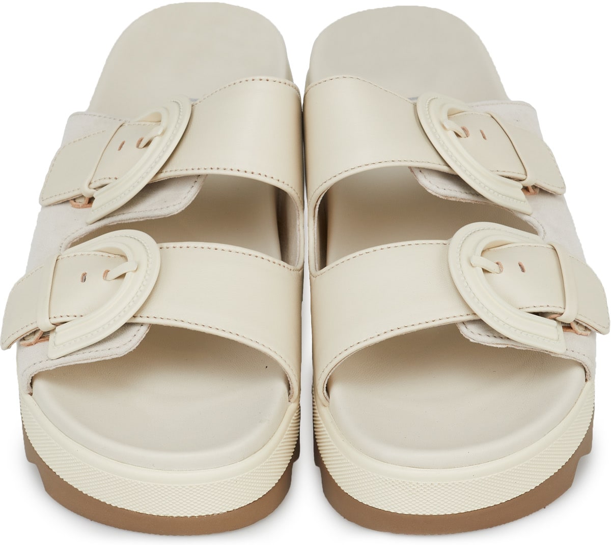 Cougar: White Pepa Suede Sandal - 4