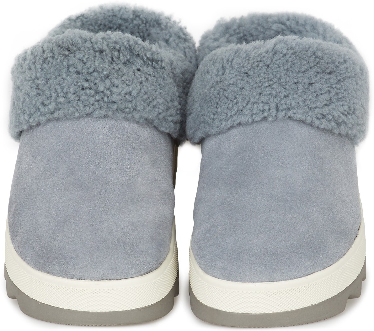 Cougar: Blue Petra Shearling Mule - 4