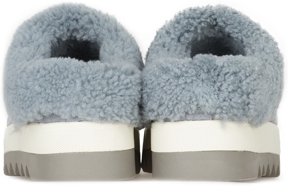 Cougar: Blue Petra Shearling Mule - 5