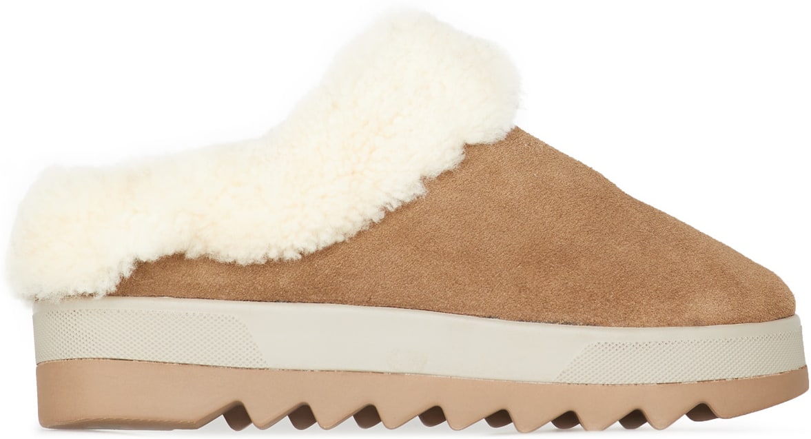 Cougar: Brown Petra Shearling Mule - 1