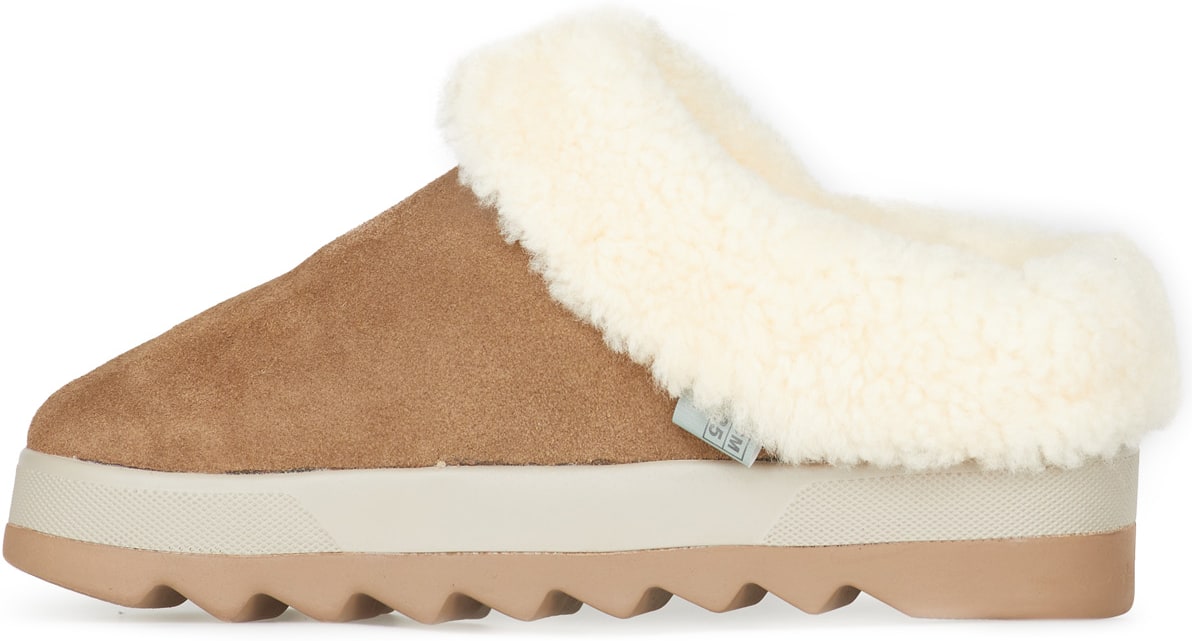 Cougar: Brown Petra Shearling Mule - 2