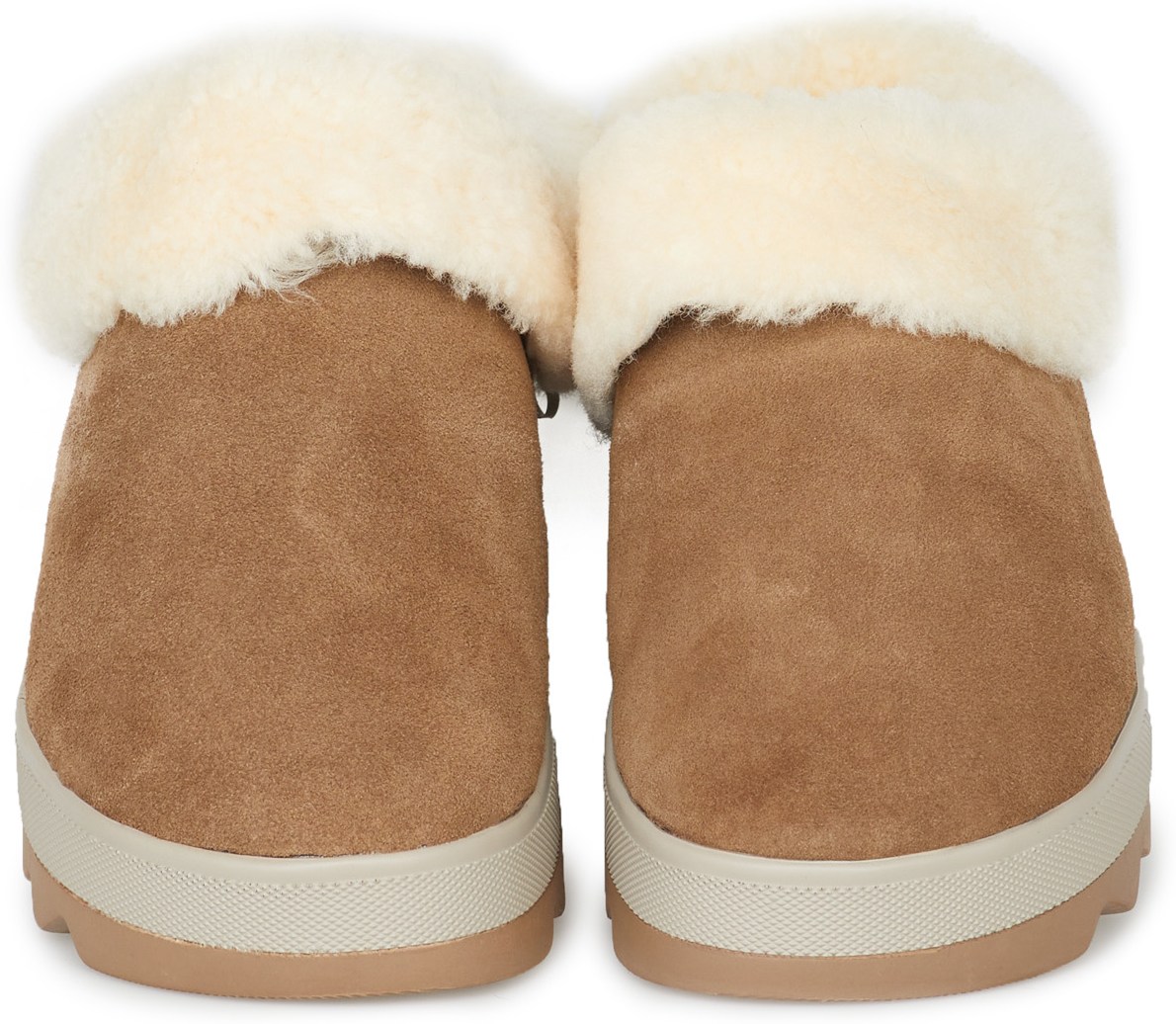 Cougar: Brown Petra Shearling Mule - 4