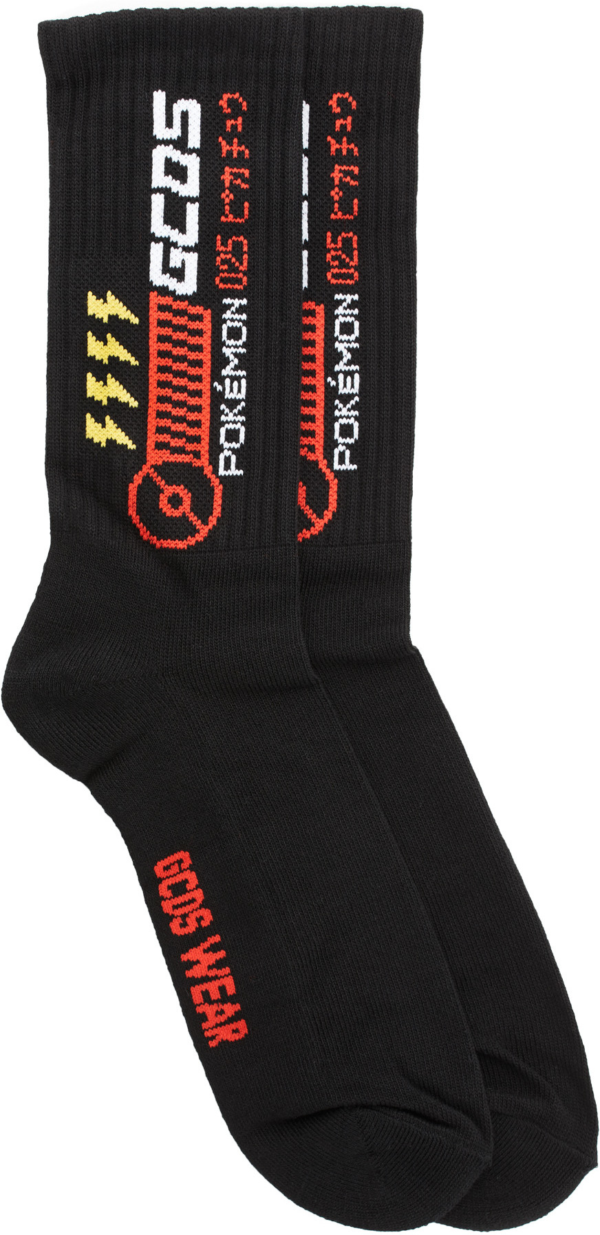 GCDS: Black Pikachu Socks - 1
