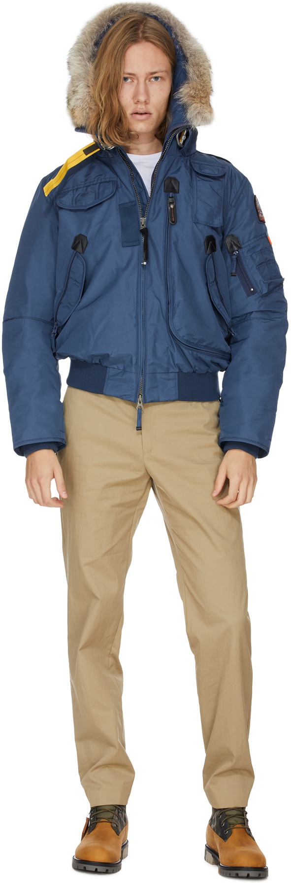 Parajumpers: Bleu Blouson Aviateur Gobi Bleu - 5