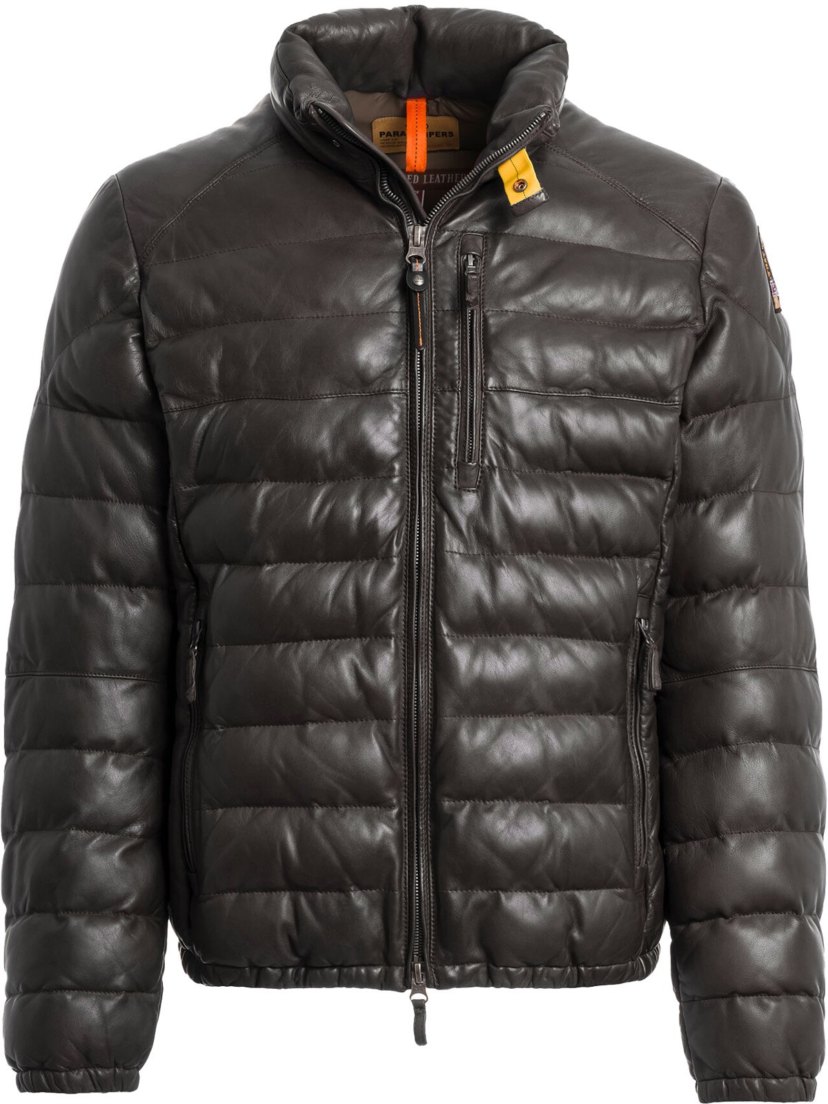 Parajumpers: Gris Veste en cuir Ernie Gris - 1