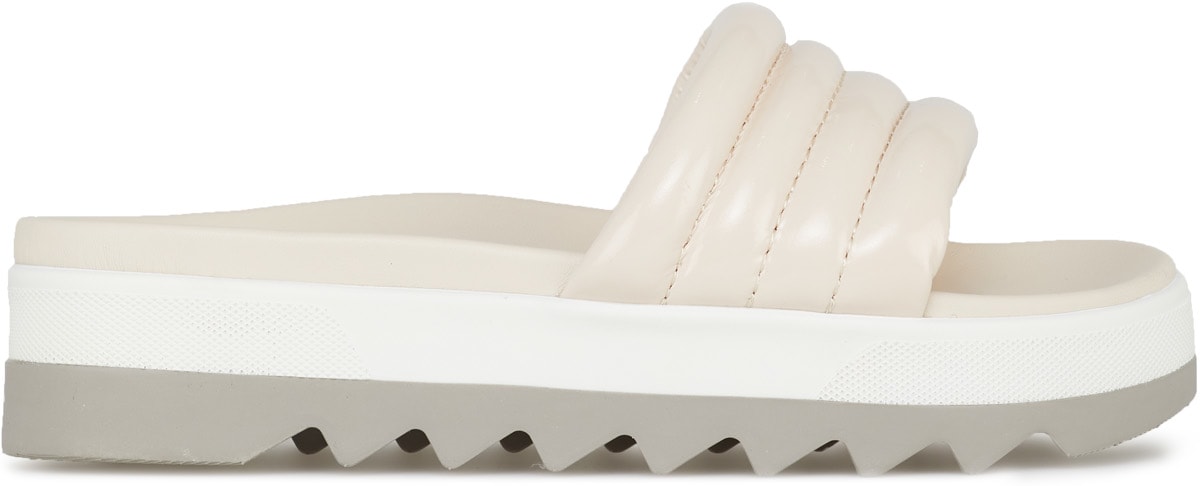 Cougar: White Prato Patent Sandals - 1